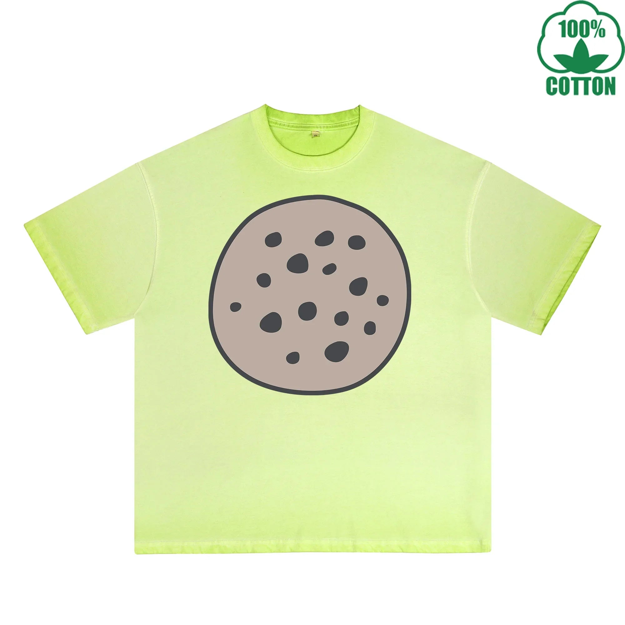 Meteorite Printed Dirty WashT-Shirt 230G Multicolor Loose Trendy Fashionable 100%Cotton Short Sleeve Top