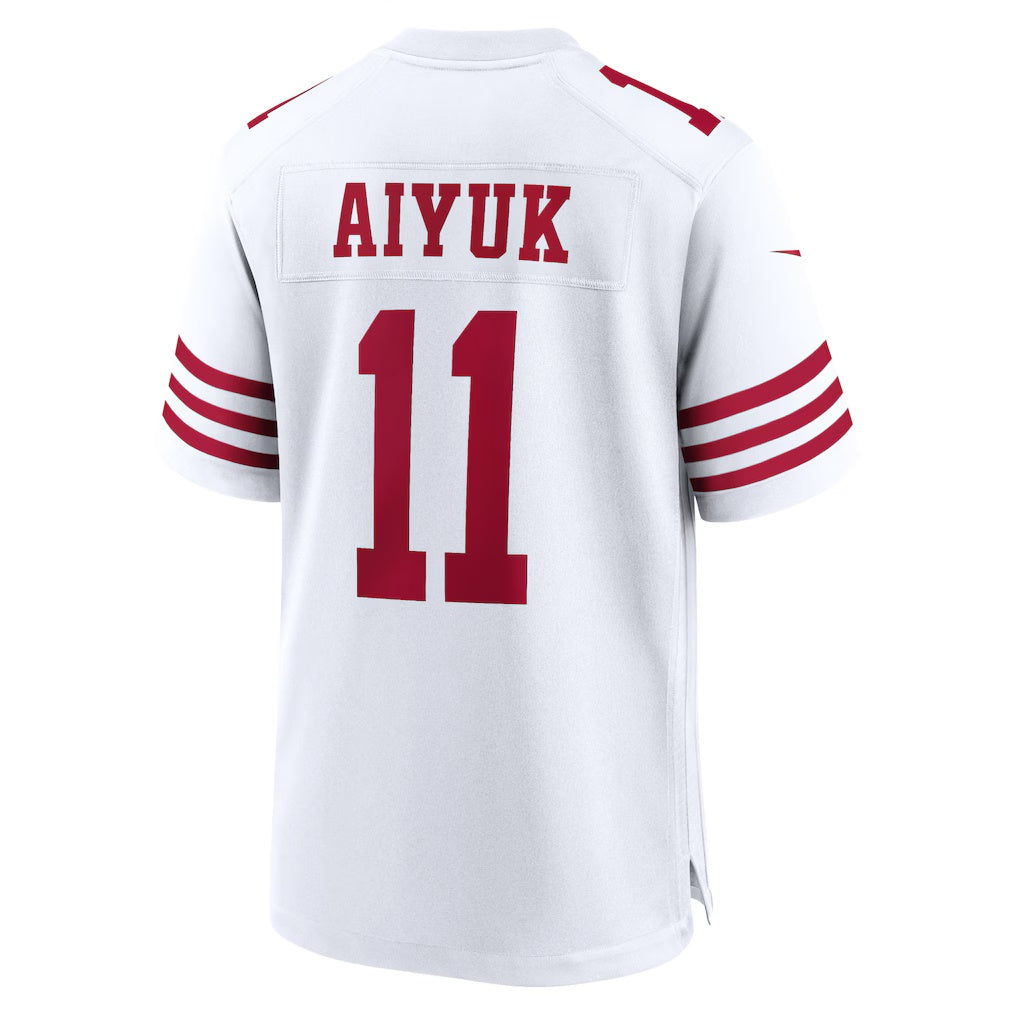 SF.49ers #11 Brandon Aiyuk White Game Fotball Stitched Jersey
