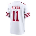 SF.49ers #11 Brandon Aiyuk White Game Fotball Stitched Jersey