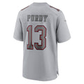 SF.49ers #13 Brock Purdy Gray Fashion Game Fotball Stitched Jersey