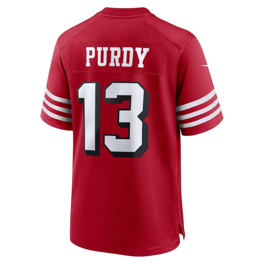 SF.49ers #13 Brock Purdy Scarlet Alternate Game Player Fotball Stitched Jersey
