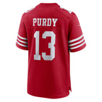 SF.49ers #13 Brock Purdy Scarlet Game Player Fotball Stitched Jersey