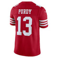 SF.49ers #13 Brock Purdy Scarlet Team Vapor F.U.S.E. Stitched Limited Football Jersey