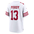 SF.49ers #13 Brock Purdy White Game Player Fotball Stitched Jersey