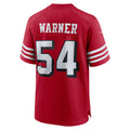 SF.49ers #54 Fred Warner Scarlet Alternate Game Fotball Stitched Jersey