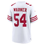 SF.49ers #54 Fred Warner White Player Game Fotball Stitched Jersey