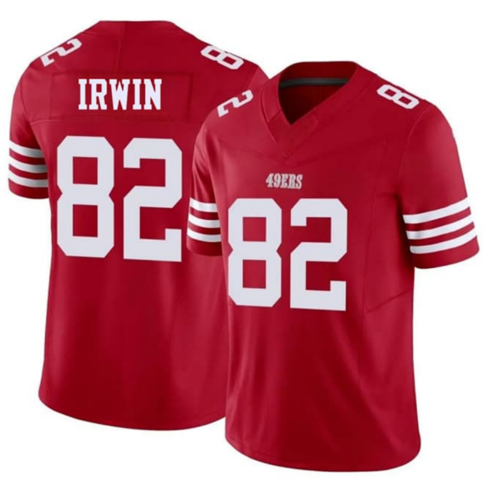 SF.49ers #82 Trenton Irwin Red 2026 F.U.S.E. Vapor Untouchable Limited Football Stitched Jersey