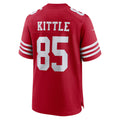 SF.49ers #85 George Kittle Scarlet Team Game Fotball Stitched Jersey