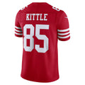 SF.49ers #85 George Kittle Scarlet Team Vapor F.U.S.E. Stitched Limited Football Jersey