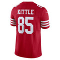 SF.49ers #85 George Kittle Scarlet Vapor F.U.S.E. Limited Fotball Stitched Jersey