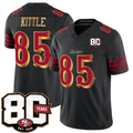 SF.49ers #85 George kittle Black 80th Anniversary Patch Rivalries F.U.S.E. Vapor Limited Football Stitched Jersey