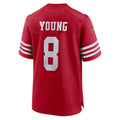 SF.49ers #8 Steve Young Scarlet Retired Player Game Fotball Stitched Jersey