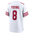 SF.49ers #8 Steve Young White Retired Player Game Fotball Stitched Jersey