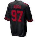 SF.49ers #97 Nick Bosa Black Fashion Game Fotball Stitched Jersey