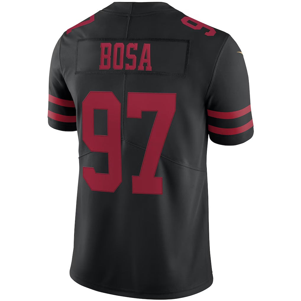 SF.49ers #97 Nick Bosa Black Vapor Limited Fotball Stitched Jersey