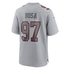 SF.49ers #97 Nick Bosa Gray Atmosphere Fashion Game Fotball Stitched Jersey