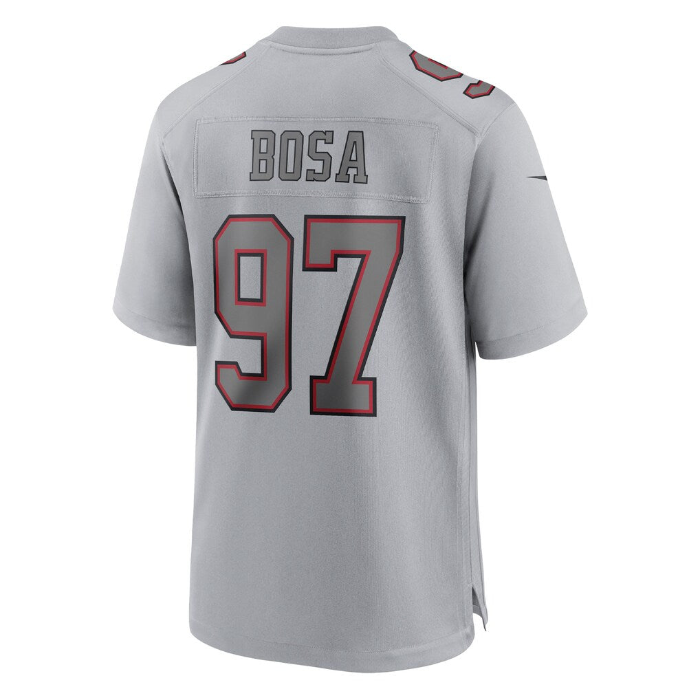 SF.49ers #97 Nick Bosa Gray Atmosphere Fashion Game Fotball Stitched Jersey