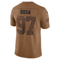 SF.49ers #97 Nick Bosa Salute To Service Limited Fotball Stitched Jersey - Brown