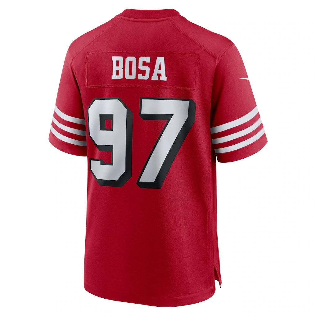 SF.49ers #97 Nick Bosa Scarlet Alternate Game Fotball Stitched Jersey
