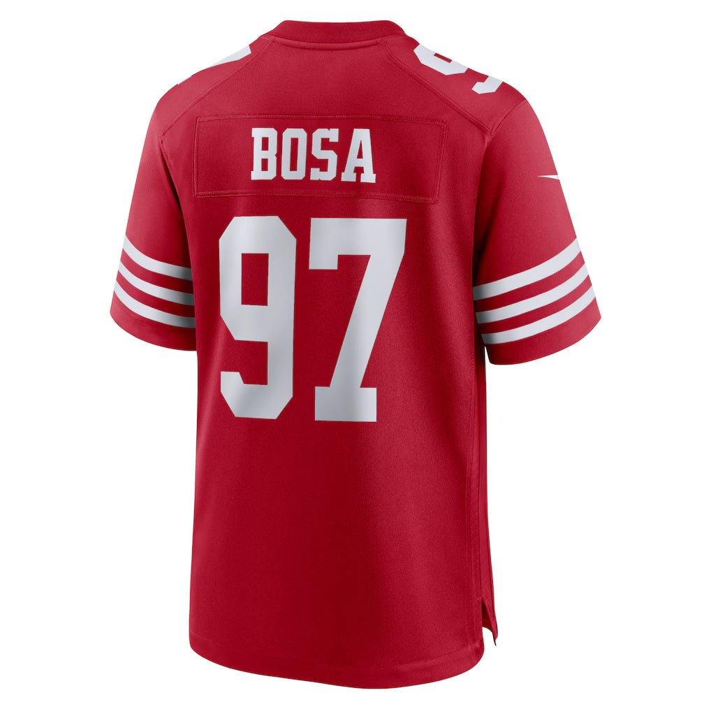 SF.49ers #97 Nick Bosa Scarlet Player Game Fotball Stitched Jersey