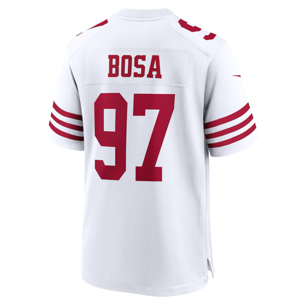 SF.49ers #97 Nick Bosa White Player Game Fotball Stitched Jersey