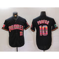 San Diego Padres #10 Jurickson Profar Black Mexico Cool Base Stitched Baseball Jersey