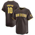San Diego Padres #10 Jurickson Profar Brown 2024 Away Limited Stitched Baseball Jersey