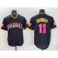San Diego Padres #11 Yu Darvish Black Cool Base Stitched Baseball Jersey