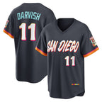 San Diego Padres #11 Yu Darvish Obsidian 2026 City Connect Stadium Baseball Jersey