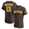 San Diego Padres #13 Manny Machado Brown Road Elite Baseball Jersey