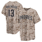 San Diego Padres #13 Manny Machado Camo USMC Alternate Replica Player Baseball Jersey