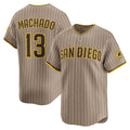 San Diego Padres #13 Manny Machado Khaki Alternate Limited Player Baseball Jersey