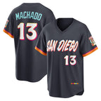San Diego Padres #13 Manny Machado Obsidian 2026 City Connect Stadium Baseball Jersey