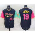 San Diego Padres #19 Tony Gwynn Black City Connect Cool Base Stitched Baseball Jersey