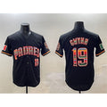 San Diego Padres #19 Tony Gwynn Black Mexico Cool Base Stitched Baseball Jersey