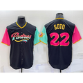 San Diego Padres #22 Juan Soto Black 2022 City Connect Cool Base Stitched Baseball Jersey