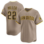 San Diego Padres #22 Mason Miller Khaki Alternate Limited Player Baseball Jersey