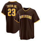 San Diego Padres #23 Fernando Tatis Jr. Brown Alternate Replica Player Baseball Jersey