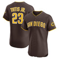 San Diego Padres #23 Fernando Tatis Jr. Brown Road Elite Baseball Jersey