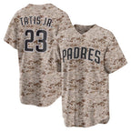 San Diego Padres #23 Fernando Tatis Jr. Camo USMC Alternate Replica Player Baseball Jersey