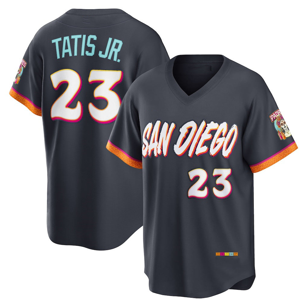 San Diego Padres #23 Fernando Tatis Jr. Obsidian 2026 City Connect Stadium Baseball Jersey