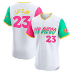 San Diego Padres #23 Fernando Tatis Jr. White City Connect Elite Baseball Jersey