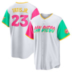 San Diego Padres #23 Fernando Tatis Jr. White City Connect Replica Player Baseball Jersey