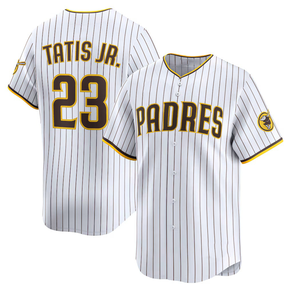 San Diego Padres #23 Fernando Tatis Jr. White Home Limited Player Baseball Jersey