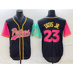 San Diego Padres #23 Fernando Tatis Jr Black NEW 2023 City Connect Cool Base Stitched Baseball Jersey
