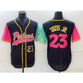 San Diego Padres #23 Fernando Tatis Jr Number Black NEW 2023 City Connect Cool Base Stitched Baseball Jersey