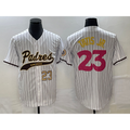 San Diego Padres #23 Fernando Tatis Jr Number White NEW 2023 City Connect Cool Base Stitched Baseball Jersey