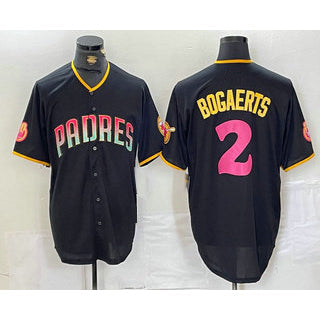 San Diego Padres #2 Xander Bogaerts Black Fashion Baseball Jersey