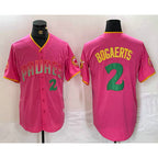San Diego Padres #2 Xander Bogaerts Pink Player Number Fashion Baseball Jersey
