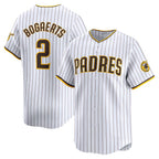 San Diego Padres #2 Xander Bogaerts White Home Limited Player Baseball Jersey